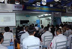 企业进行技术演示，让学子零距离接触高端技术